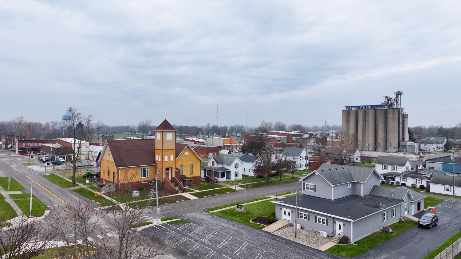 The village of Deshler, Ohio with its Second Source Reinforcement Project.