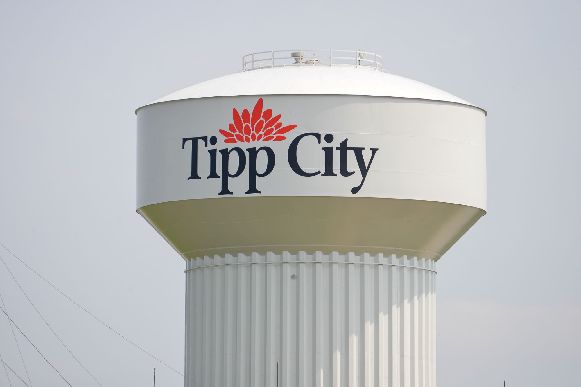 Water tower that says Tipp City